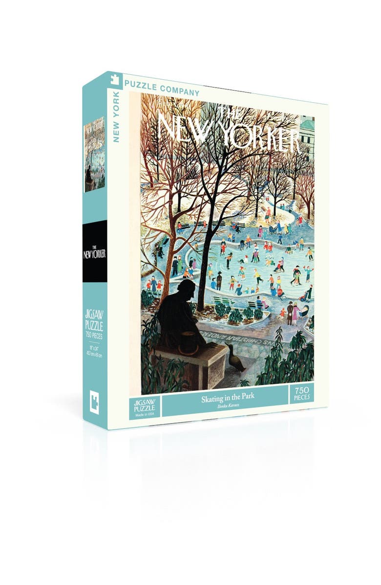NEW YORK PUZZLE COMPANY Skating in the Park 750 Piece Puzzle, Alternate, color, NO COLOR