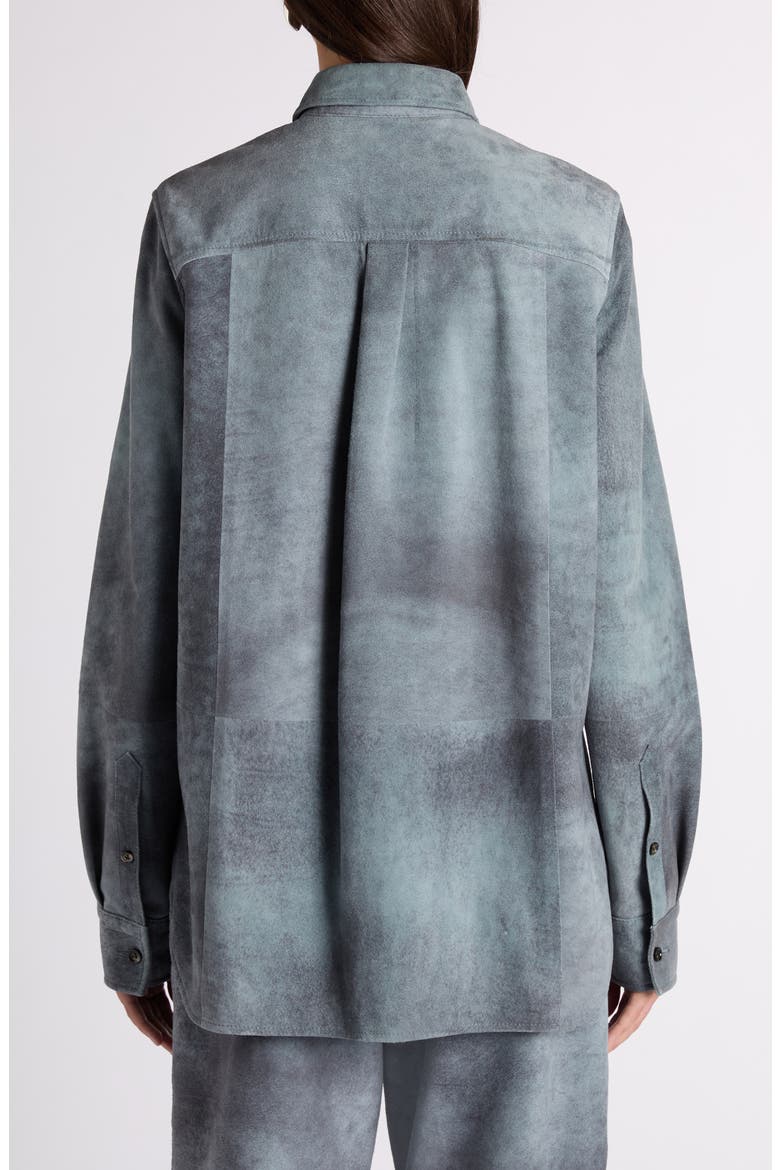 Cloudy Suede Button-Up Shirt, Alternate, color, 4690 CLOUDY INDIGO
