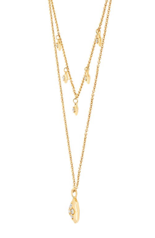 Frankie & Zoe Diamond Layered Necklace In Gold