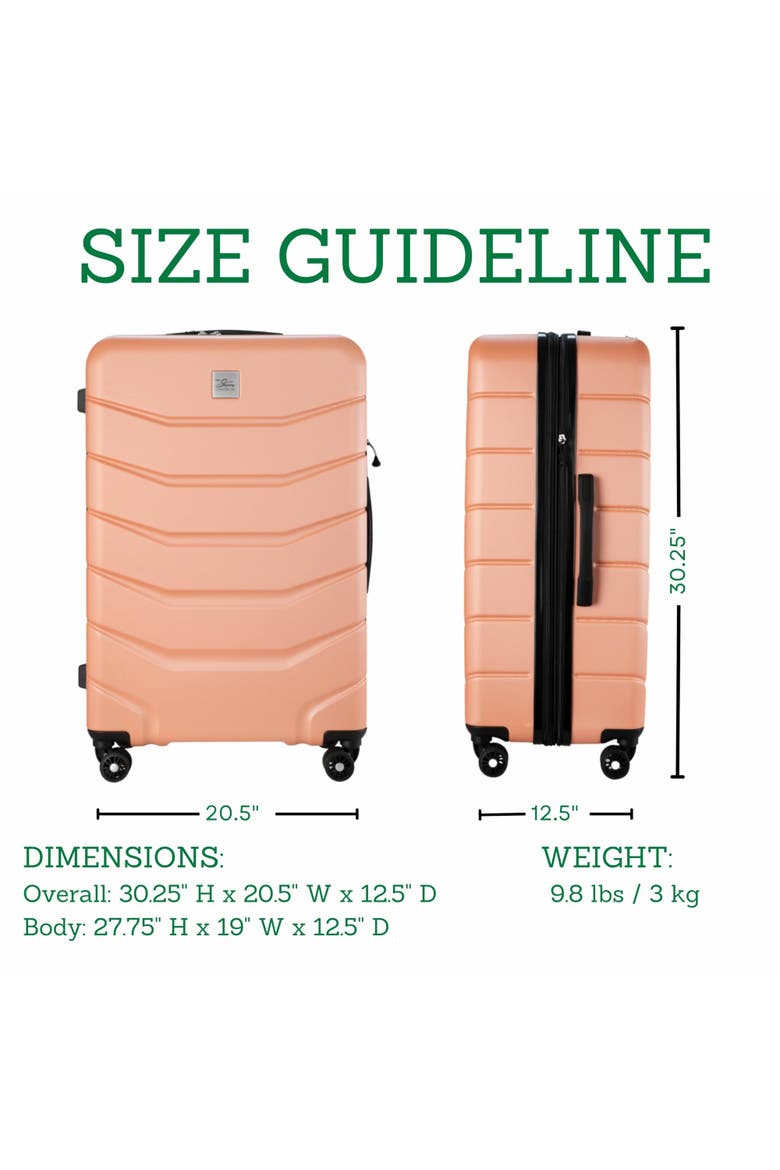 Silverton Hardside Expandable 28" Large Checked Luggage, Alternate, color, Papaya Punch