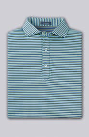 Turtleson Clark Stripe Performance Polo