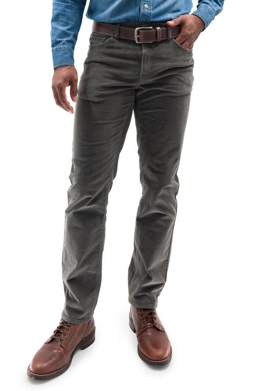 Devil-Dog Dungarees Stretch Corduroy Five Pocket Pants in Carbon 