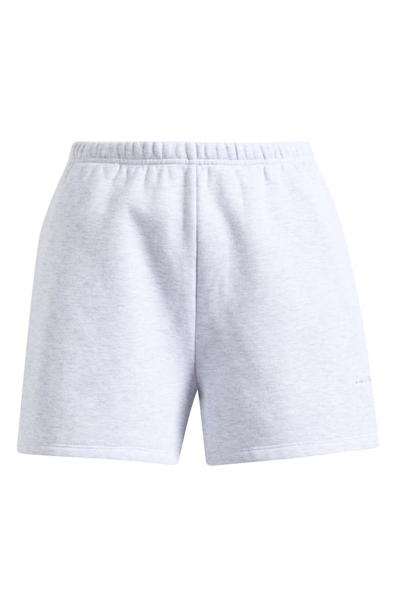 SKIMS Cotton Blend Fleece Classic Shorts, Main, color, Light Heather Grey