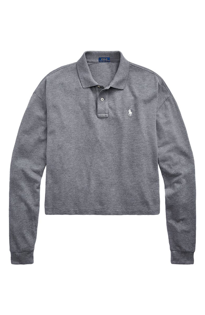 Polo Ralph Lauren Long Sleeve Mesh Polo, Alternate, color, 