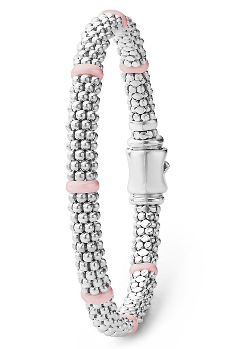 Pink Caviar Ceramic Station Bracelet (Nordstrom Exclusive), Alternate, color, PINK