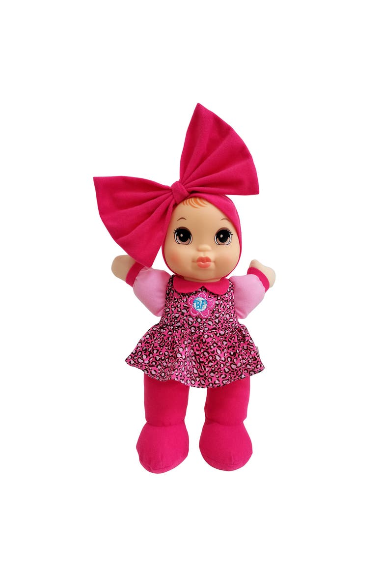 Kisses Baby Doll Toy With Animal Print Top All Ages, Main, color, Multicolored