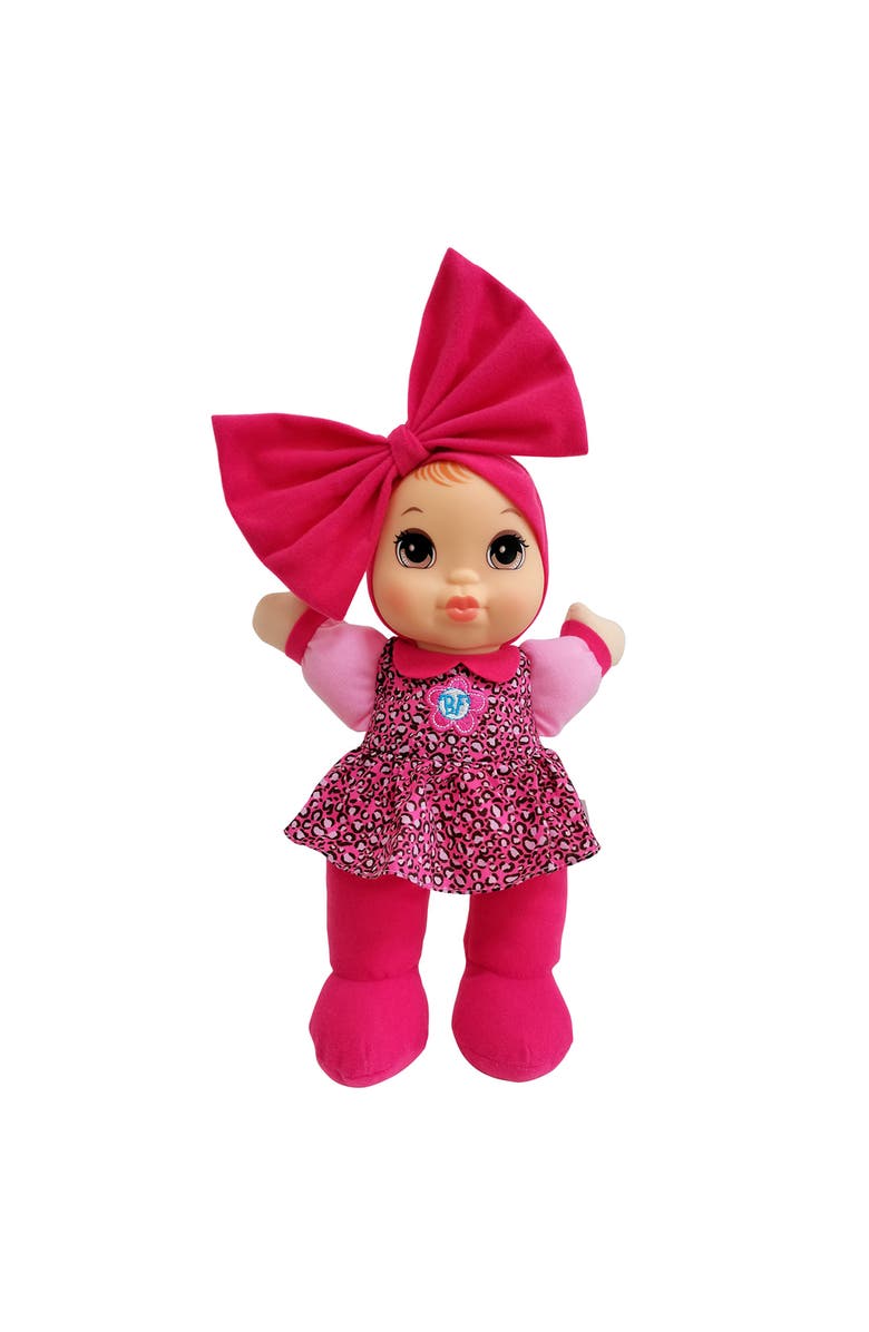 Baby's First Kisses Baby Doll Toy With Animal Print Top All Ages, Main, color, Multicolored