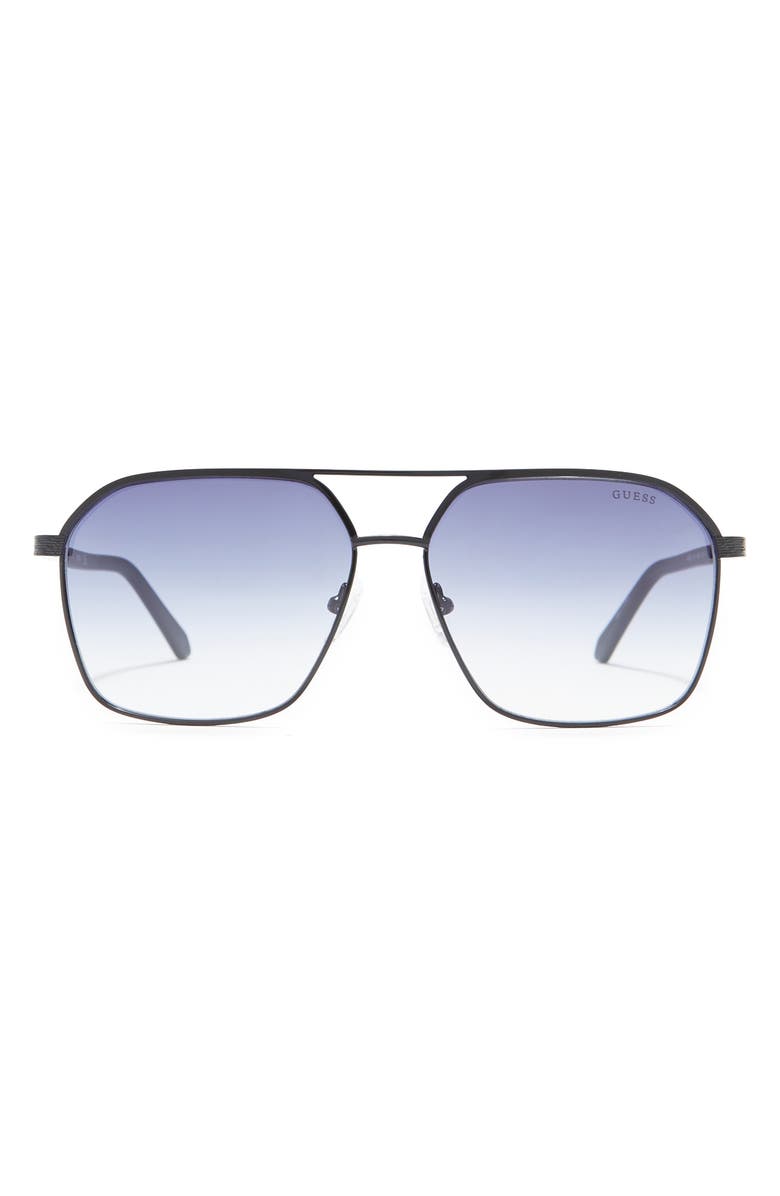 GUESS 60mm Metal Shield Sunglasses, Main, color,