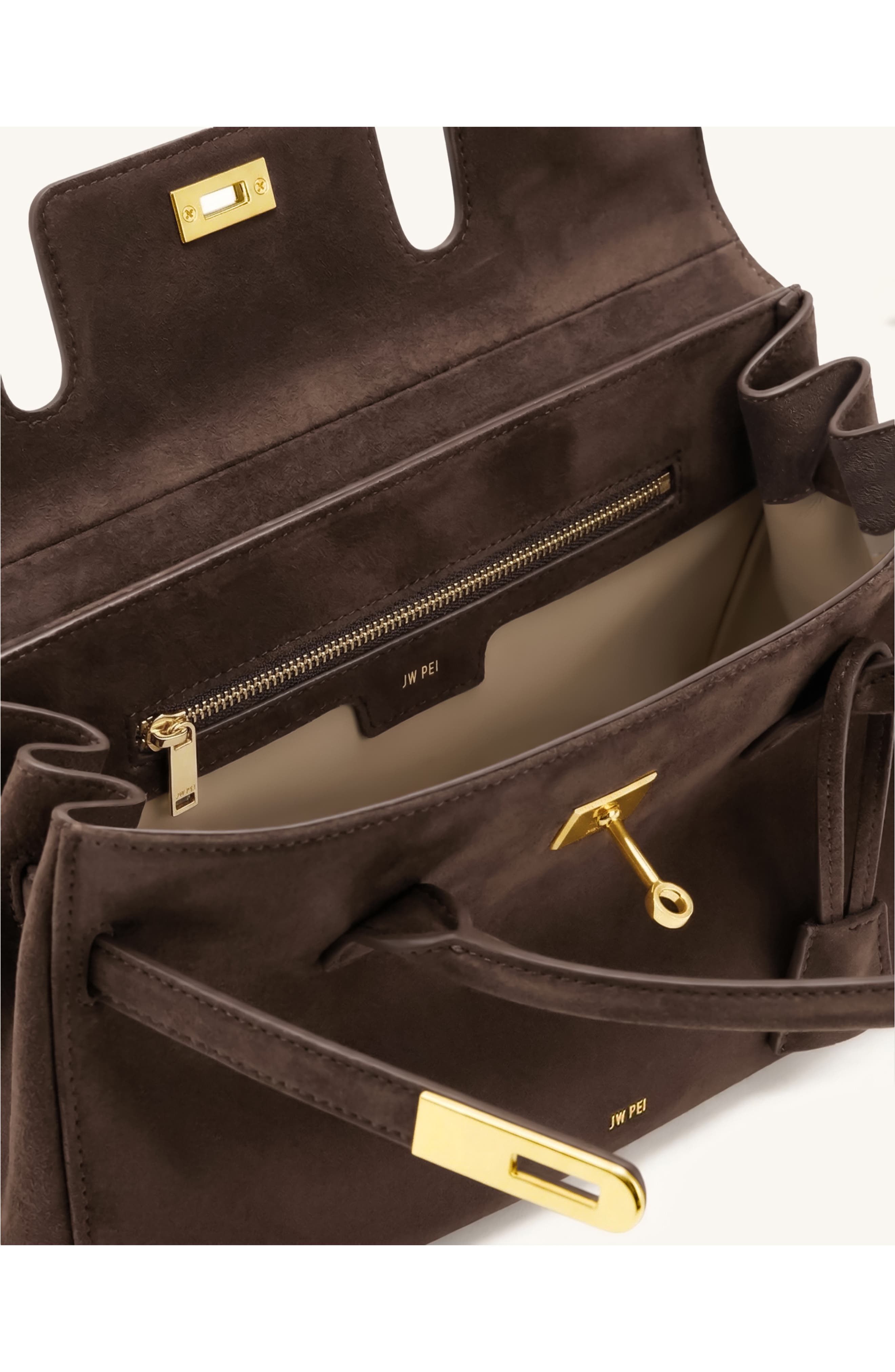Yara Faux Leather Shoulder Bag, Alternate, color, MOCHA BROWN