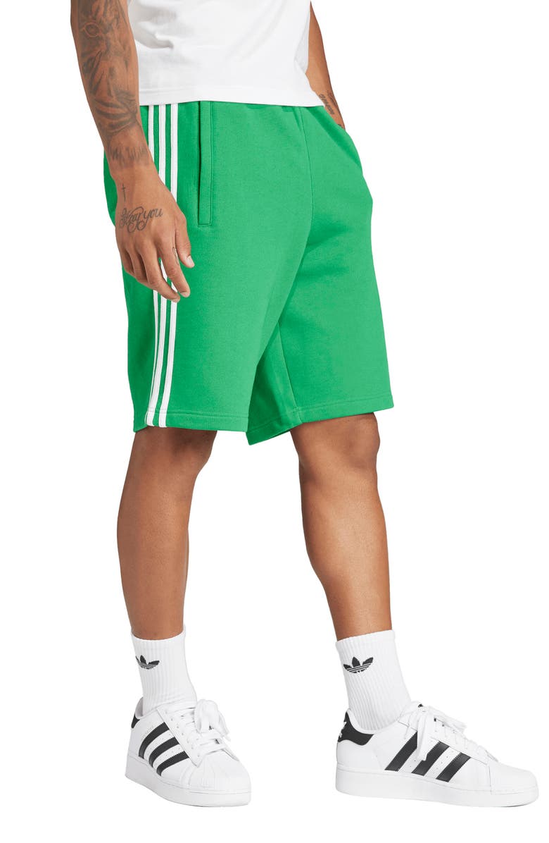 adidas Adicolor 3-Stripes Cotton French Terry Shorts, Alternate, color, 
