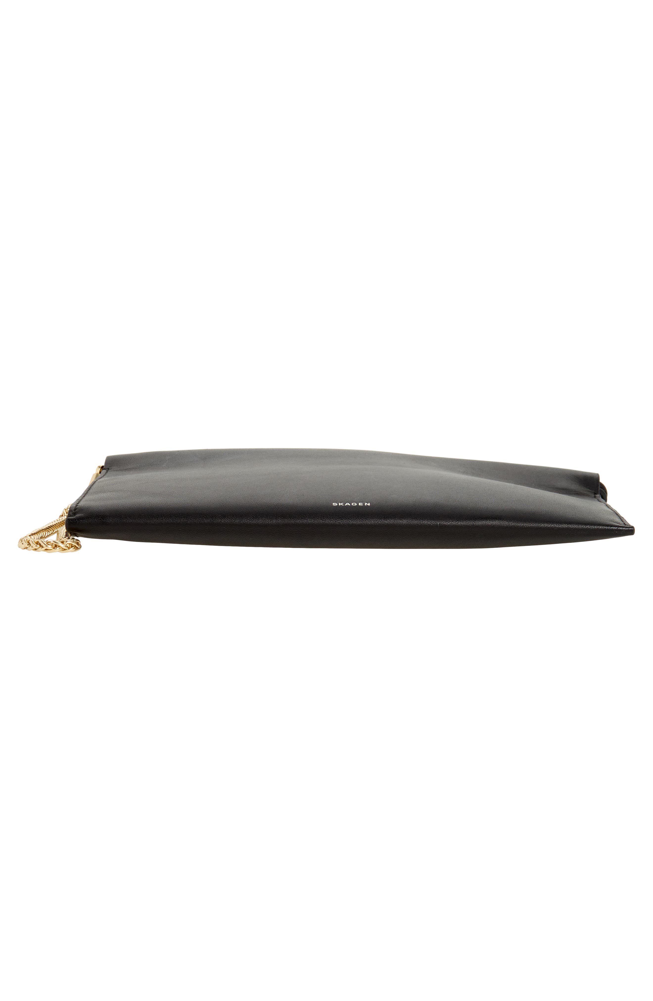 Leather Wristlet, Alternate, color, BLACK