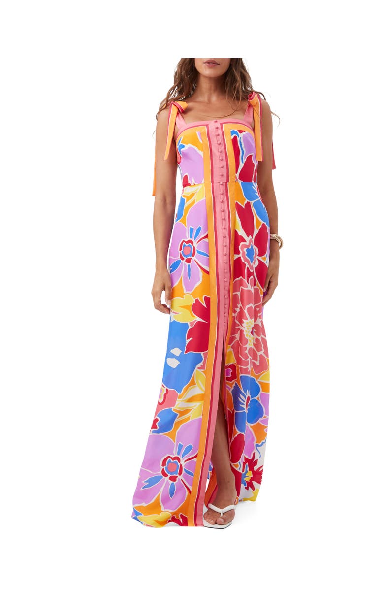 Trina Turk Cami Button Front Maxi Dress, Main, color,