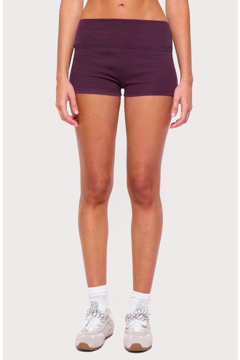 Anlie Micro Shorts, Main, color, PLUM