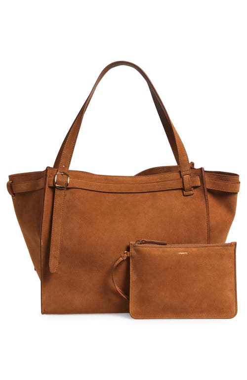 COPERNI COPERNI CABAS SUEDE BELTED TOTE