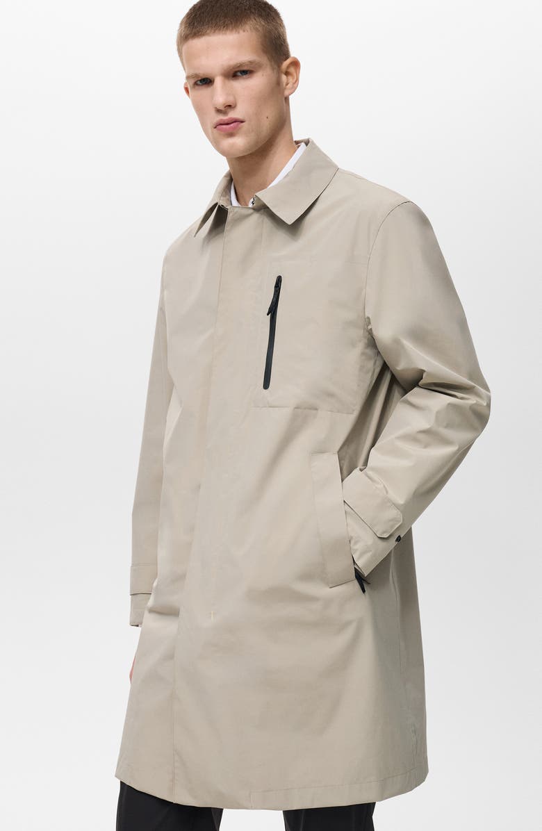 MANGO Water Repellent CoolMax<sup>®</sup> Parka, Alternate, color,