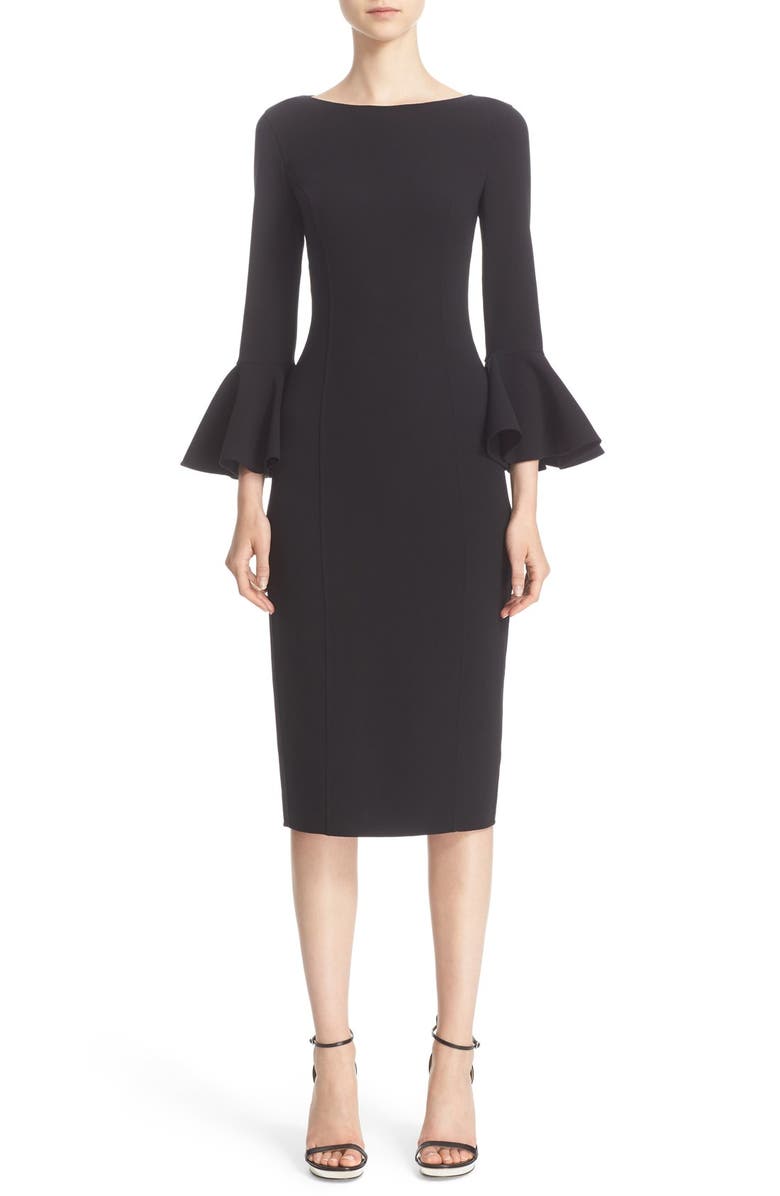 Michael Kors Bell Sleeve Sheath Dress, Main, color, 