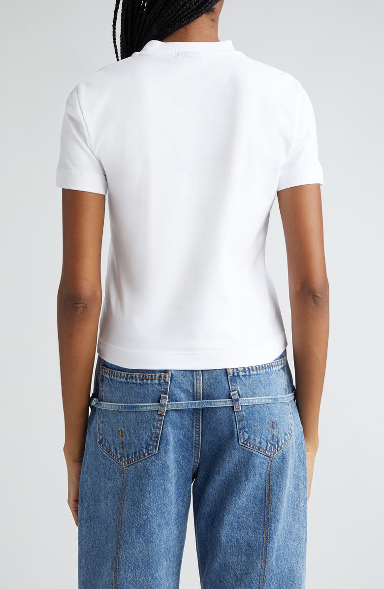Jacquemus Le T-Shirt Logo Embroidered Grosgrain T-Shirt, Alternate, color,