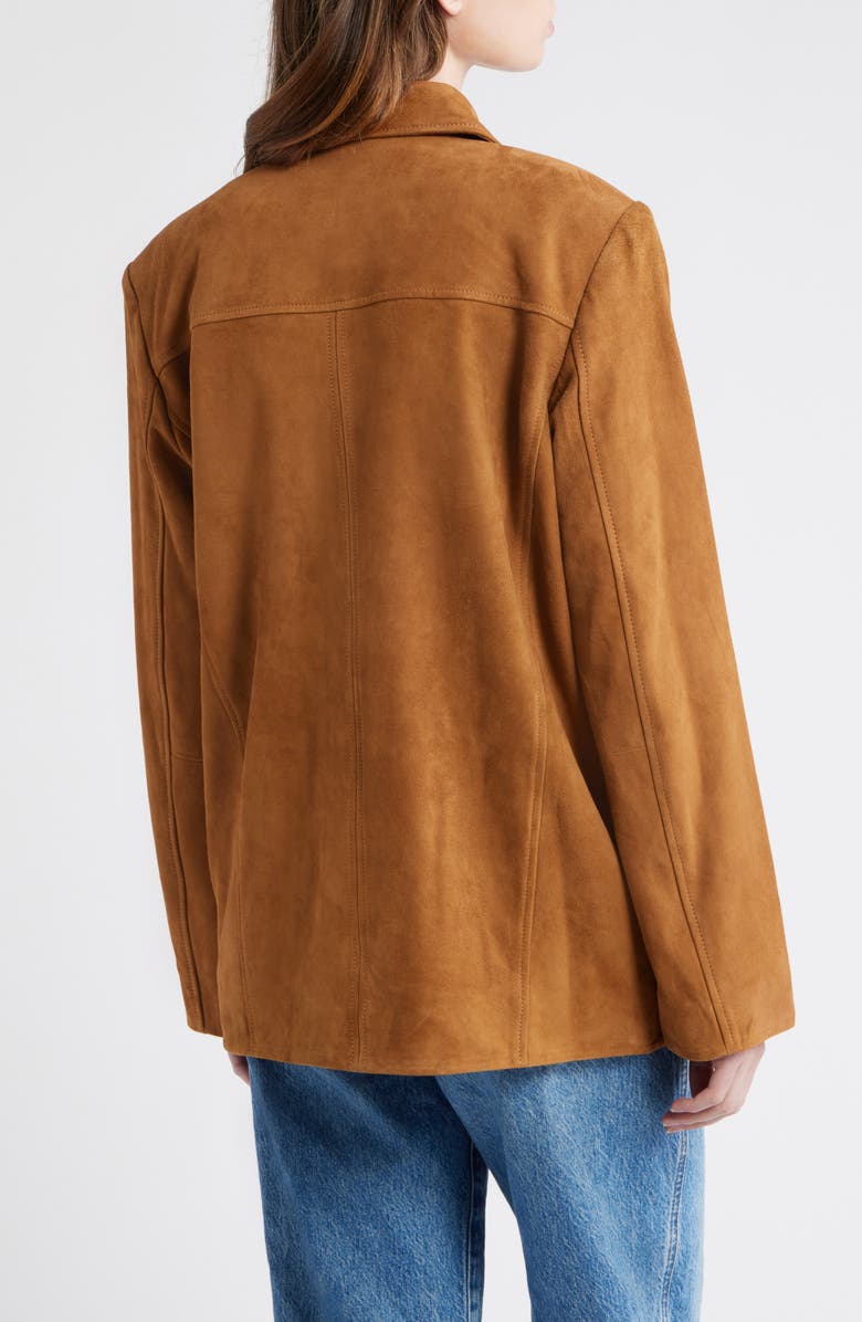 Reformation Veda Lincoln Suede Shirt Jacket, Alternate, color, Topanga Canyon