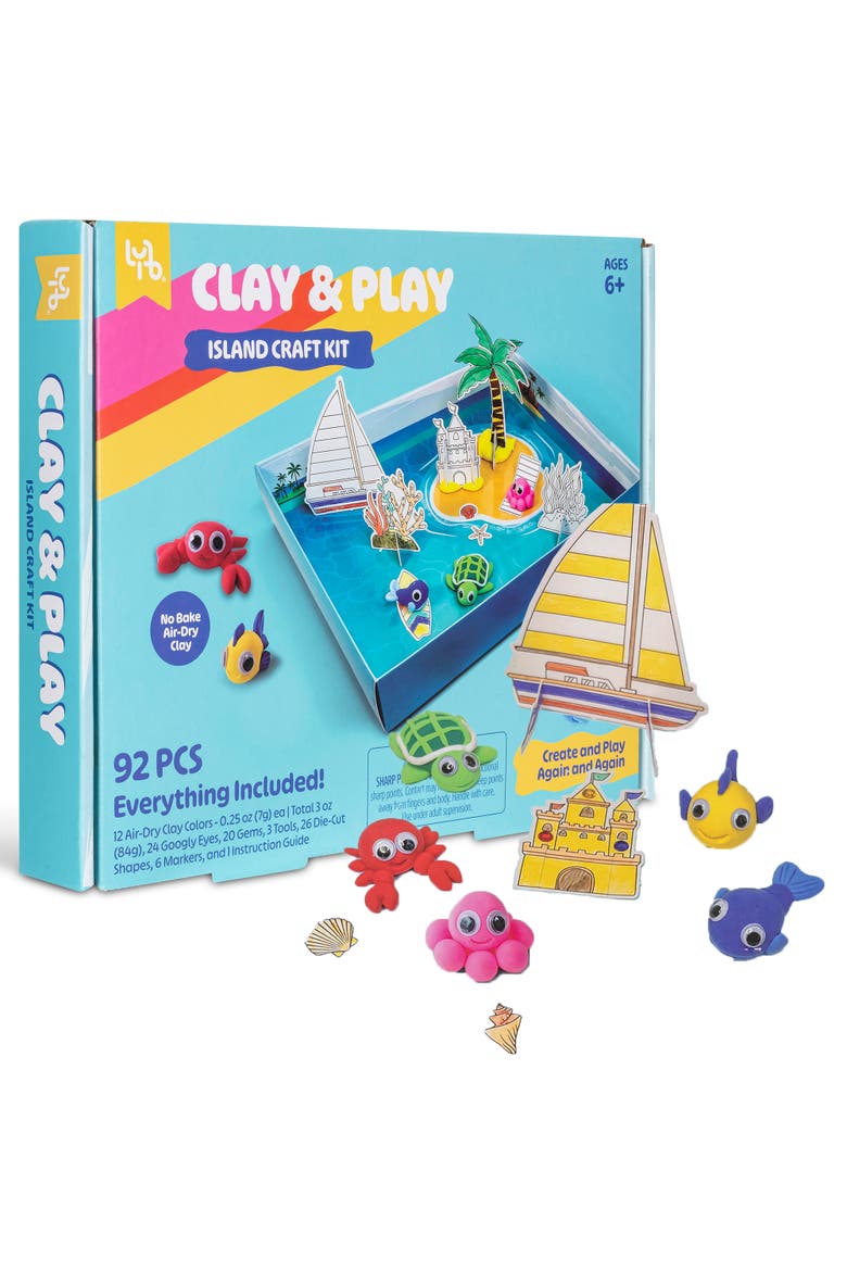Island Adventure Craft Kit 92Pcs, Alternate, color, Multicolored