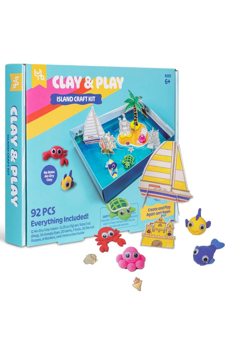 Little Yellow Bicycle Island Adventure Craft Kit 92Pcs, Alternate, color, Multicolored