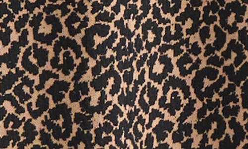 Kasper Contrast Detail Leopard Print Dress In Multi