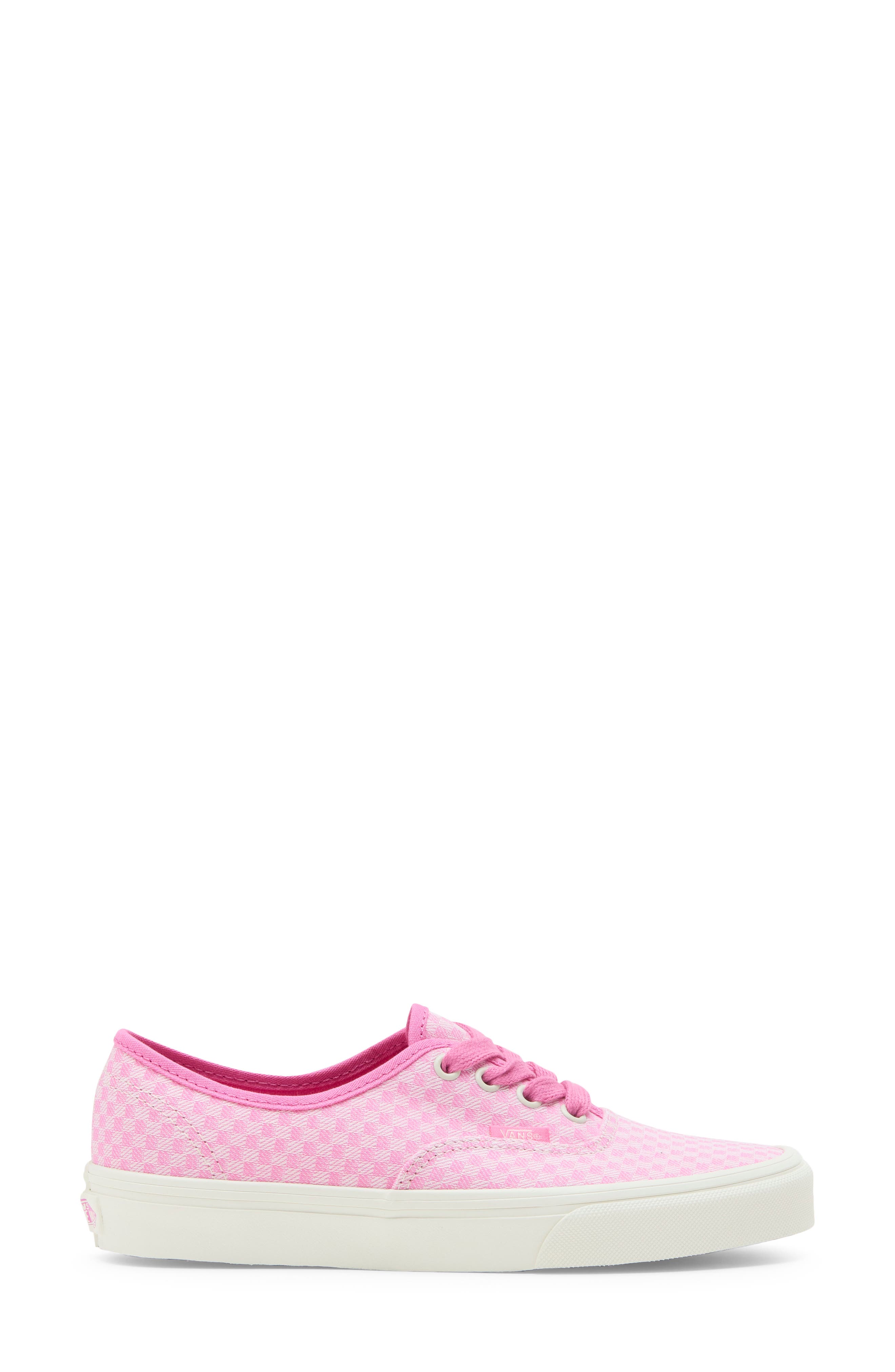 Authentic Micro Check Sneaker, Alternate, color, PINK FIZZ