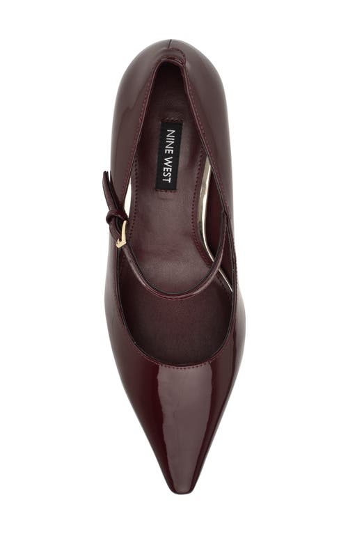 Nine West Krest Mary Jane Pump In Burgundy