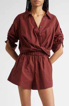 A.L.C. Andy Twist Hem Shirt