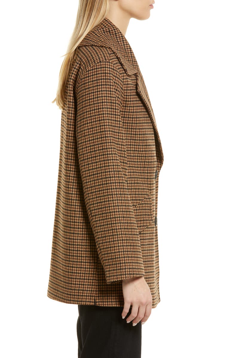 Nordstrom Short Herringbone Peacoat, Alternate, color, 