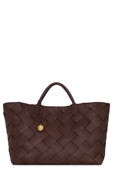 Frankie Woven Leather Tote