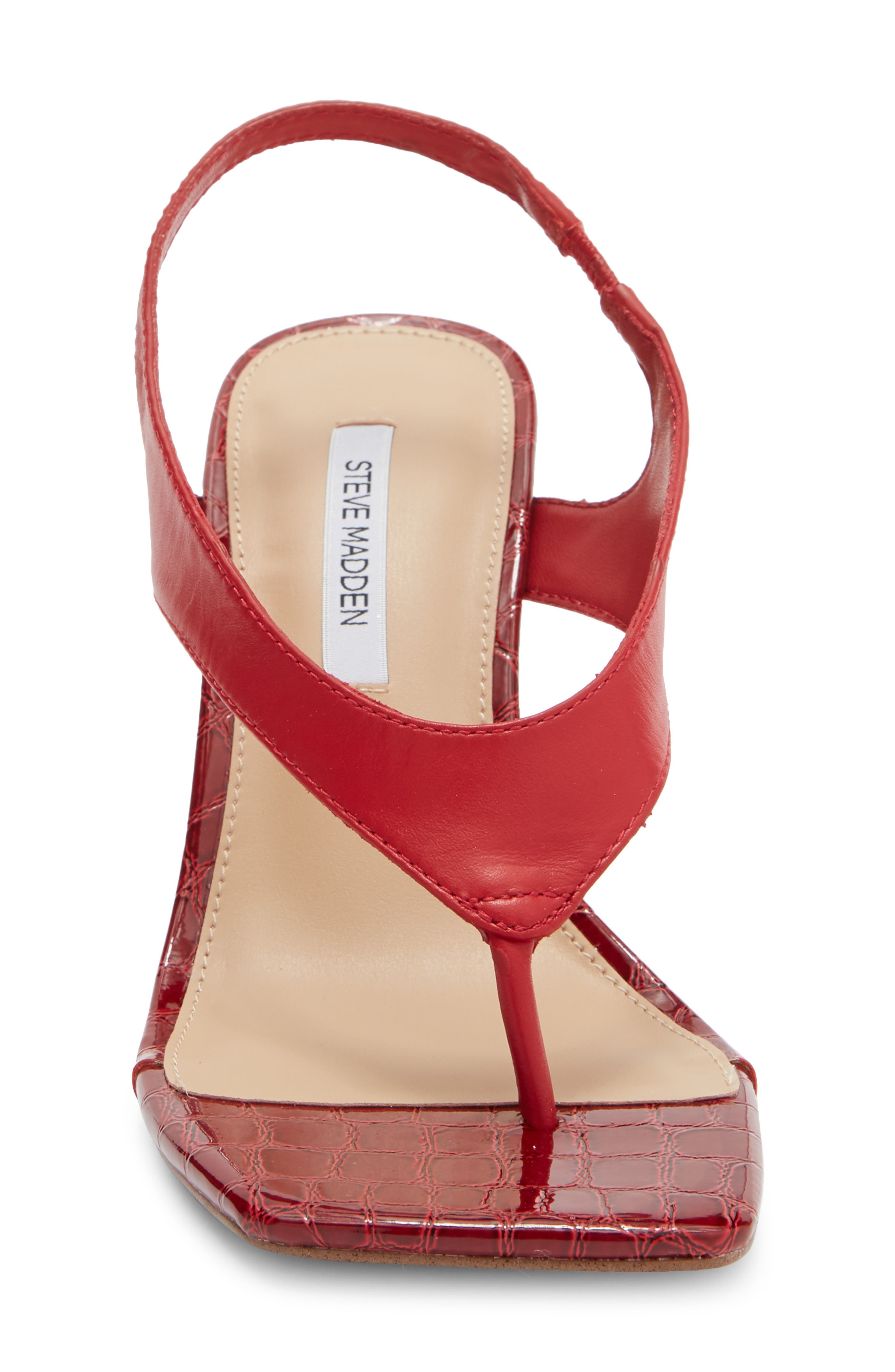 Steve Madden Improv Slingback Sandal, Alternate, color, Red Leather