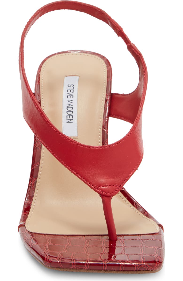 Steve Madden Improv Slingback Sandal, Alternate, color, Red Leather
