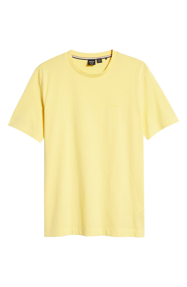 BOSS Thompson Solid T-Shirt, Alternate, color, Light/ Pastel Yellow