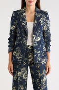 Elie Tahari The Gabby Denim Burnout Jacket