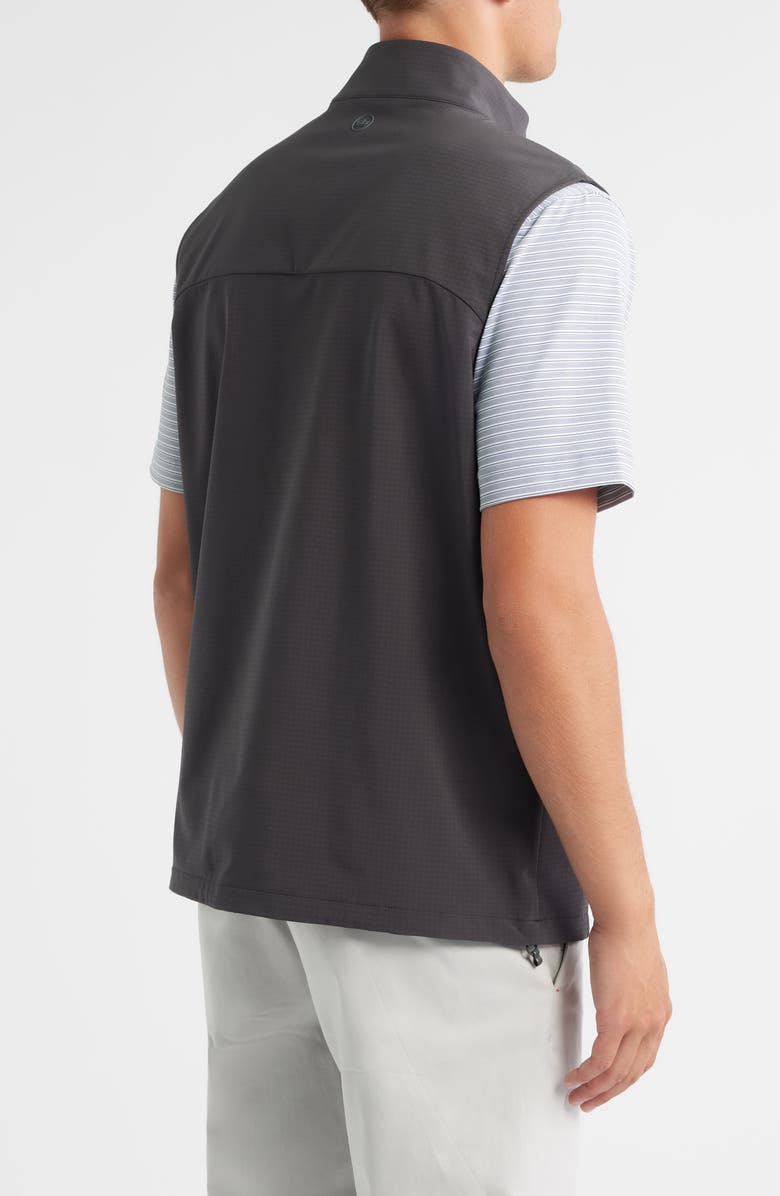 Peter Millar Gust Water Resistant Vest, Alternate, color, Carbon Black
