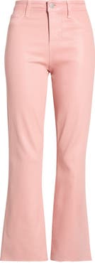 L'AGENCE Kendra Coated Crop Flare Jeans