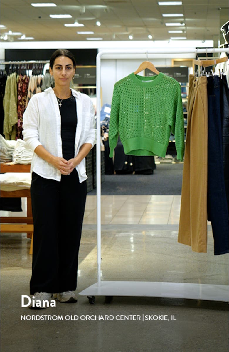 Esme Open Stitch Cotton Sweater, sales video thumbnail