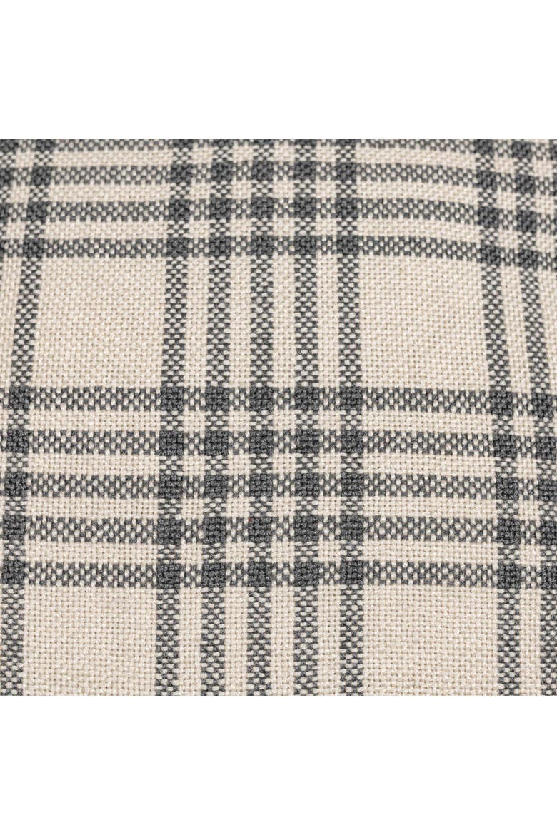 Remi Plaid Decorative Indoor/Outdoor Accent Throw Pillow, 30" x 30", Alternate, color, Gray