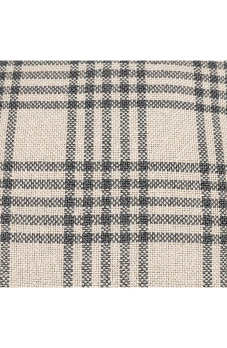 Foreside Home and Garden Remi Plaid Decorative Indoor/Outdoor Accent Throw Pillow, 30" x 30", Alternate, color, Gray