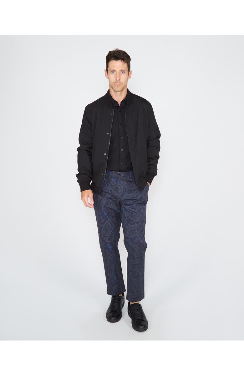 Lords of Harlech Jenkin Reversible Bomber Jacket, Alternate, color, Black