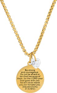 HMY JEWELRY Be Strong Pendant Necklace