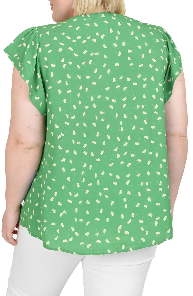 Daniel Rainn Floral Split Neck Top, Alternate, color,