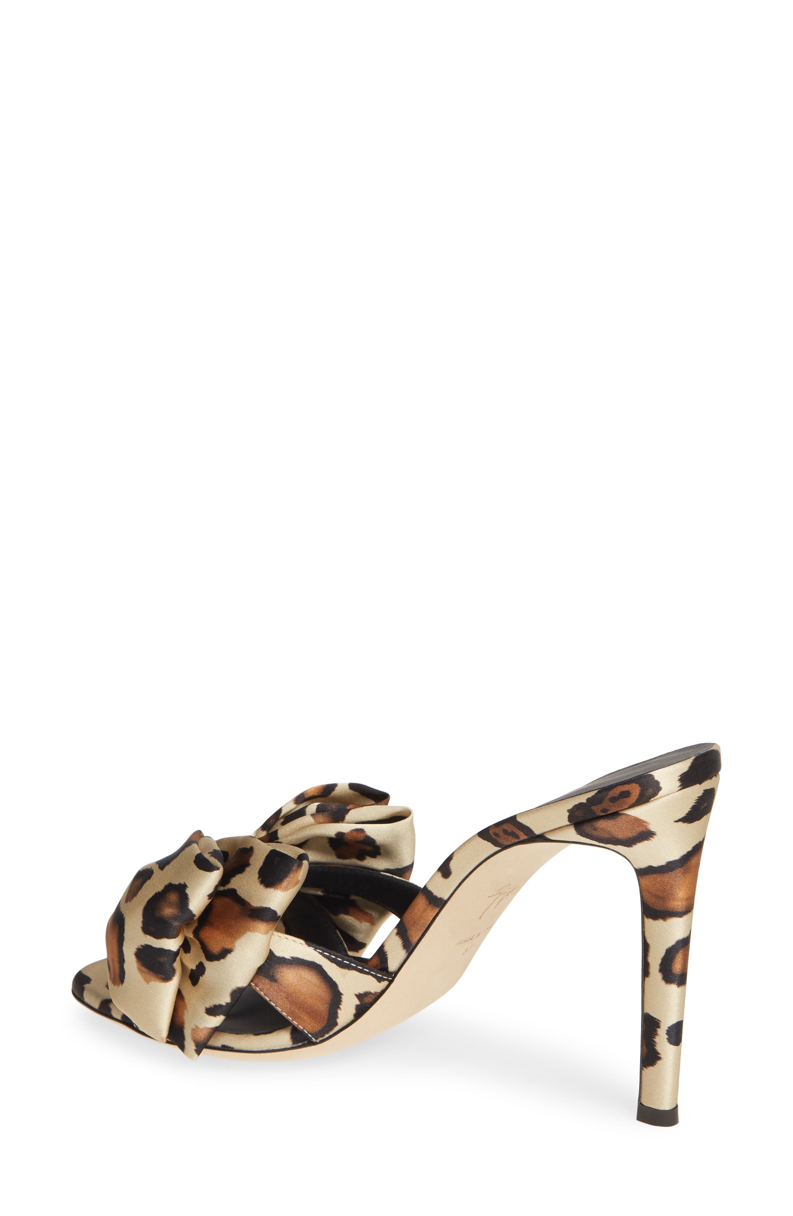 Giuseppe Zanotti Big Bow Slide Sandal, Alternate, color, 