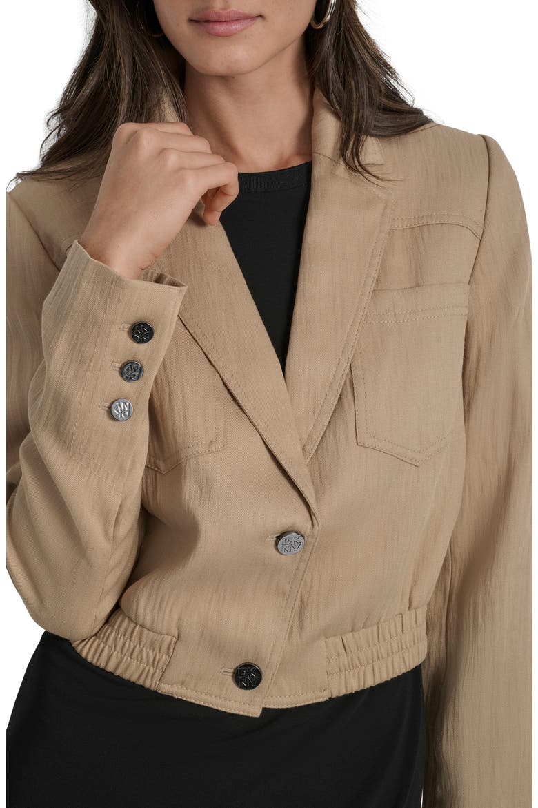 Crop Blazer, Alternate, color, TRAVERTINE