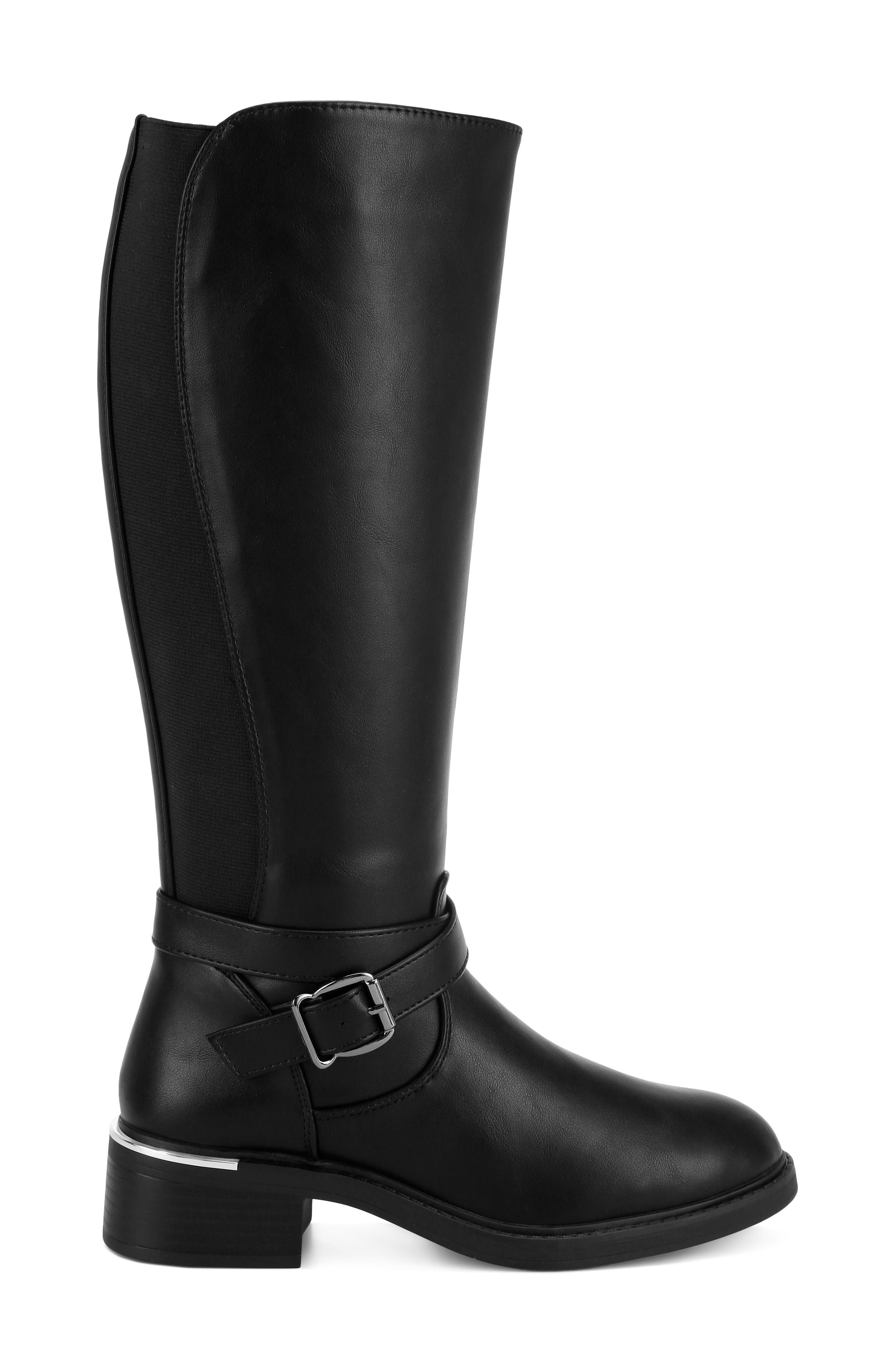 Euphemia Leather Knee High Boot, Alternate, color, BLACK SMOOTH