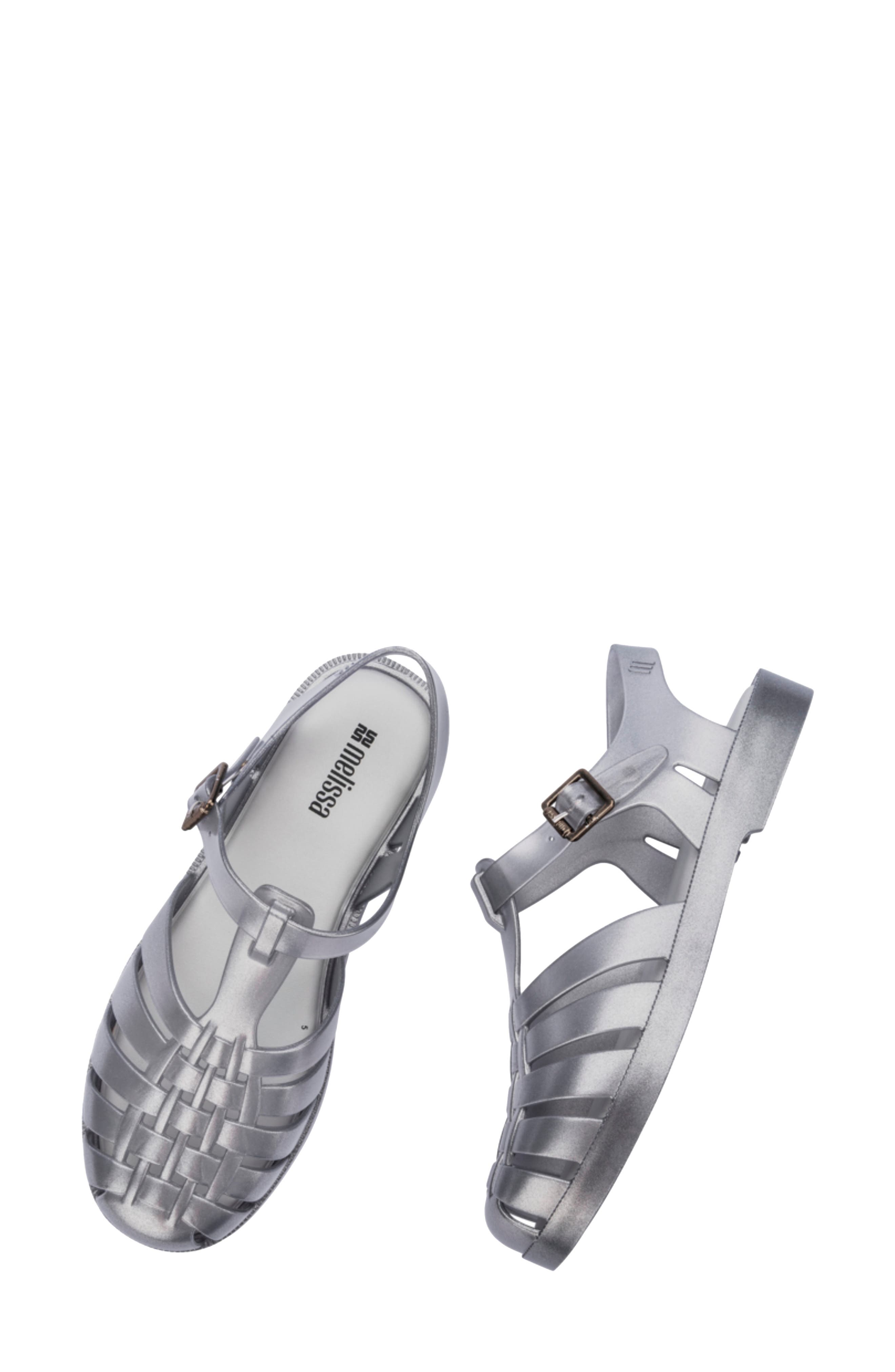 Melissa Possession Magic Fisherman Sandal, Alternate, color, Silver