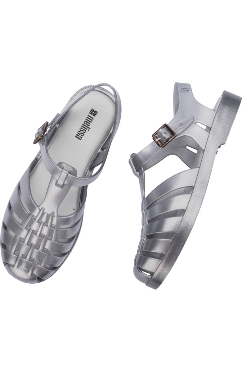 Melissa Possession Magic Fisherman Sandal, Alternate, color, Silver