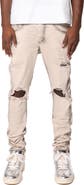 PURPLE BRAND Ripped Skinny Jeans