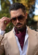 Elizabetta Portofino - Silk Ascot Cravat Tie for Men