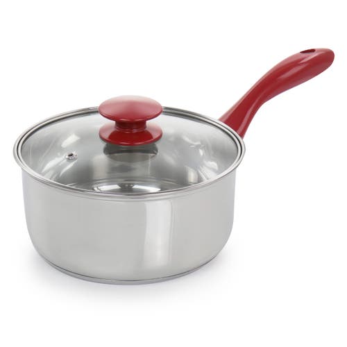 Gibson Home Crawson 7 Piece Stainless Steel Cookware Set In Silver